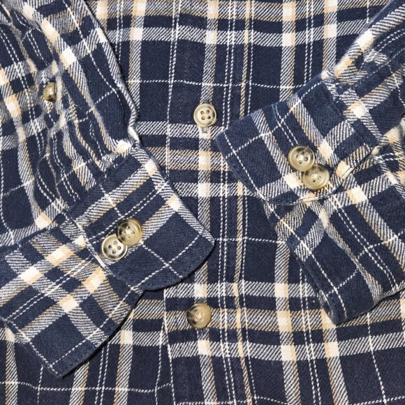 Timber Creek by WranglerPlaid Flannel Shirt Mens Blue & Gray Size XL Long Sleeve - Picture 4 of 11